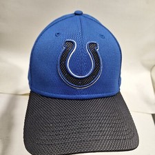 Indianapolis Colts New Era 39Thirty Flex Fitted M-L Hat Cap NFL Football Blue