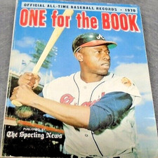 1970 ONE FOR THE BOOK RECORD BOOK BASEBALL GREAT HANK AARON ON COVER VERY RARE!