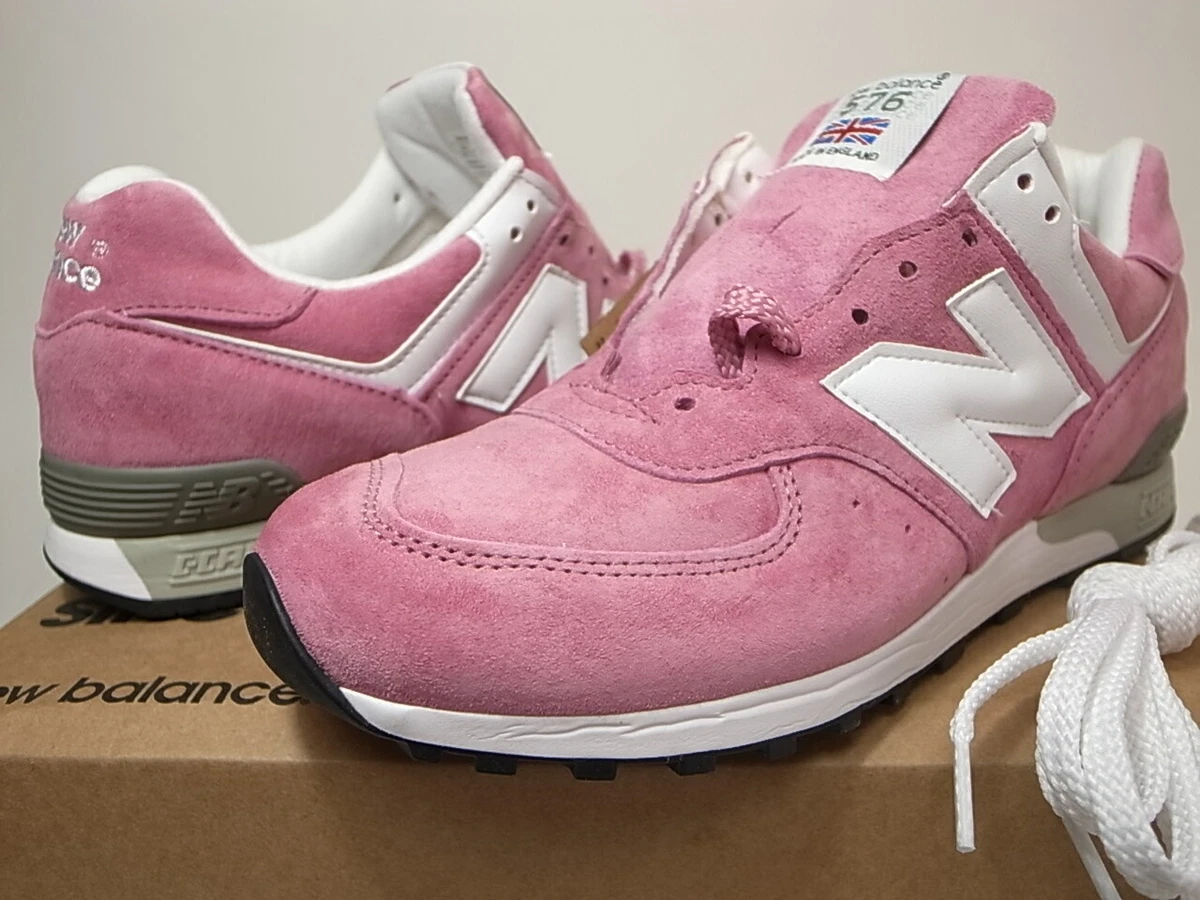 NEW BALANCE M576PNK 576 SUEDE PINK WHITE MADE IN ENGLAND US8