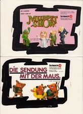 2 große Schleich Aufkleber : MUPPET SHOW + Die SENDUNG mit der MAUS