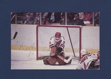 Craig Billington signed New Jersey Devils team issued hockey postcard