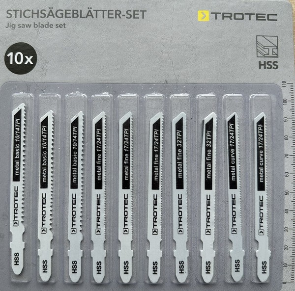 StichsäGebläTter Set Metall (10-Teilig) Aus Hochleistungsschnellstahl Hss-image