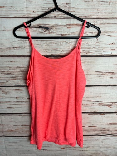 BLOUSE SHIRT CAMISOLE 12 SLEEVELESS SPAGHETTI STRAP ORANGE MATALAN WOMENS 4997 - Picture 2 of 7