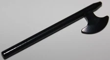 Lego 2x Castle Black Halberd Minifig Weapon Axe