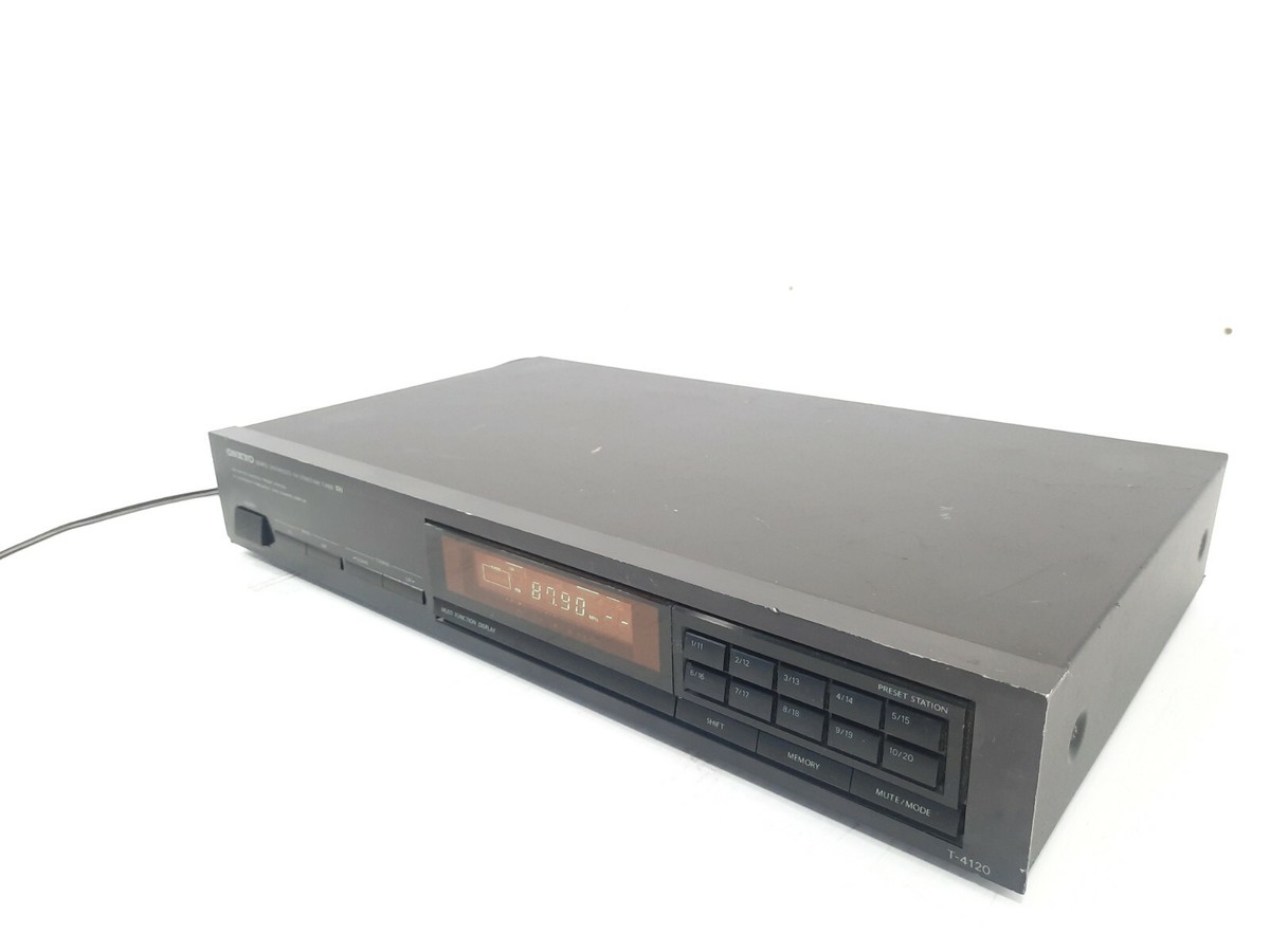 Vintage Onkyo T-4120 Quartz Synthesized AM/FM Stereo Tuner Japan