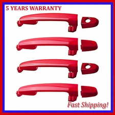 For Toyota Camry Corolla RAV4 3P0 Absolutely Red Outside Door Handle Set of 4PCS