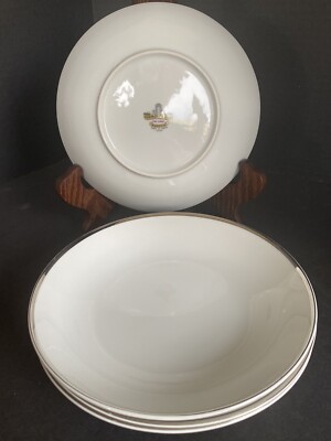 Lot of 4 VINTAGE Harmony House Fine China Moderne 3545 7-5/8'' Soup Bowls EX