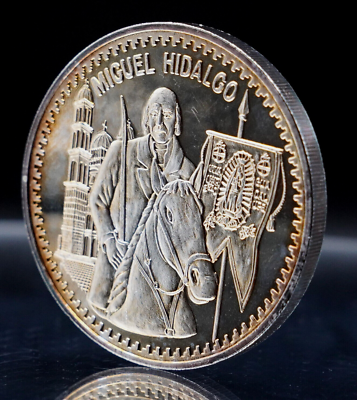 Miquel Hidalgo Priest Horse Dos Onzas Plata Pura 2oz 999 FINE
