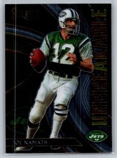 2020 panini select football joe namath unbreakable #2