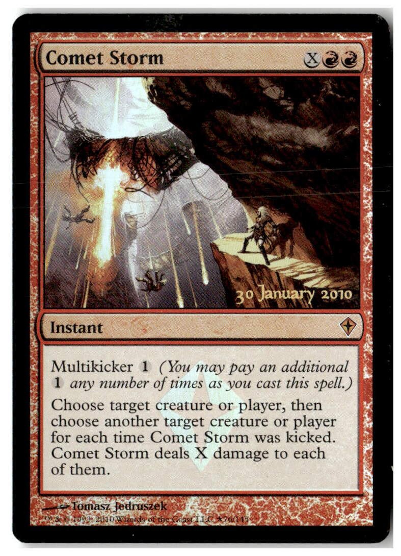 MTG Foil Comet Storm - Prerelease Cards Heavily Played English