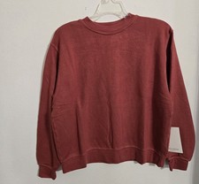 NWT SPIRITUAL GANGSTER Women's Mauve Sweatshirt Wt Back Shoulder Logo Sz Small