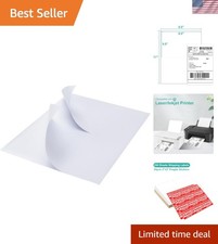 Half Sheet Shipping Labels - 500 Self Adhesive Sticker Sheets for Laser  Inkjet
