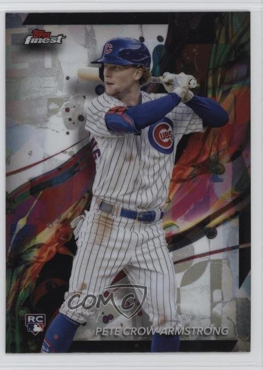 2024 Topps Finest Common Refractor Pete Crow-Armstrong #53 vs3