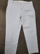 Liverpool Pants Womens 14 Blue Chino Tapered Ankle Pockets 32x27 Casual Stretch