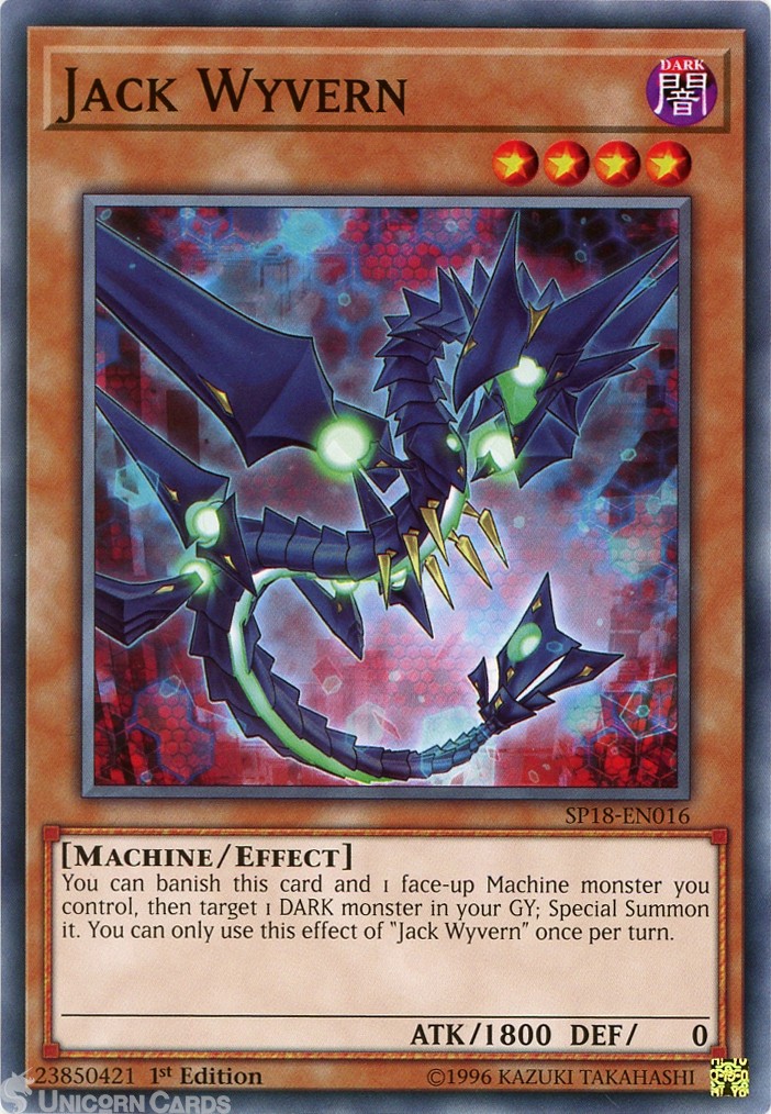 SP18-EN016 Jack Wyvern : Common 1st Edition Mint YuGiOh Card