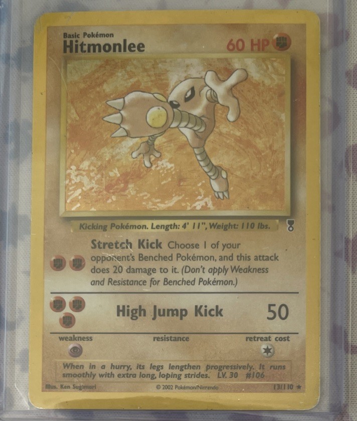 Hitmonlee 13/110 Legendary Collection 2002 Holo Rare WOTC Pokémon Card TCG