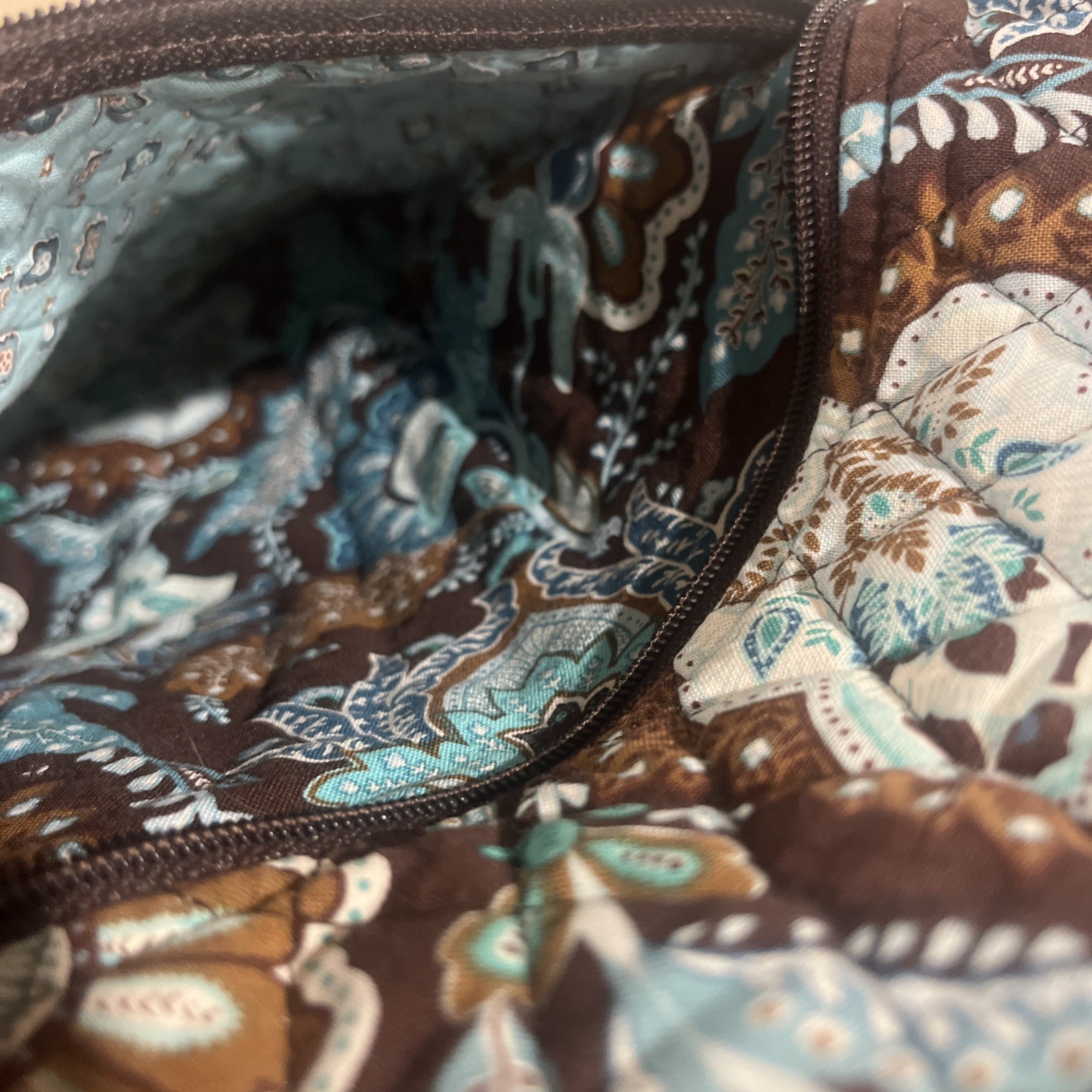 Vera Bradley Backpack Purse RETIRED Java Blue Pat… - image 5