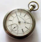 Antique Waltham Pocket Watch 18 size 7 jewels Nickel case RUNS
