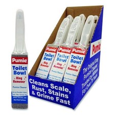 Pumie 38718 1.25" x 5" Toilet Bowl Ring Remover w/ Handle - Gray (6/PK) New