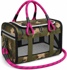 Soft-Sided Dog Cat Carrier for Car Rides, Vet Visits, Errands Daily Outing