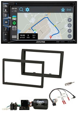 Alpine DAB TMC Bluetooth 2DIN USB Lenkrad Navigation für Fiat Ducato