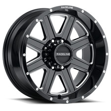 1 New 17x9 Raceline 940m Black And Milled 5x127 5x5 Et0 Wheel Rim