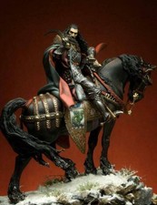 1/24 Resin Model Kit Medieval Horseman Knight Royal Guard Warrior Unpainted