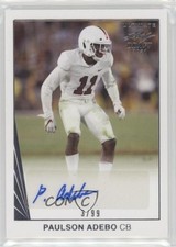 2021 Leaf Ultimate Draft 1990 Leaf Auto 3/99 Paulson Adebo #BA-PA1 Auto 7l6