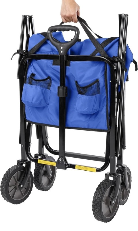Amazon Basics Collapsible Folding Heavy Duty Utility Wagon for Outdoor Sports