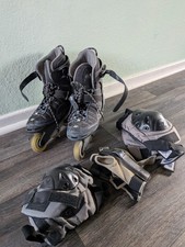 K2 Velocity M Blau Inliner Inlineskater Größe 42,5 mit Protective Gear