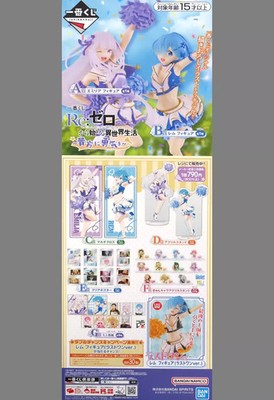 Bandai Spirits Re:Zero Ichiban Kuji A2 Half-Size Folded Promo Poster Used