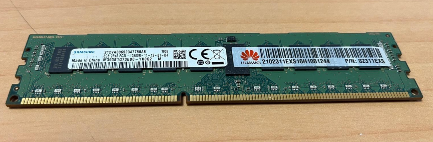 Samsung 8GB M393B1G73EB0-YK0Q2 2Rx8 PC3L-12800R-11-13-B1-D4 Memoria RAM