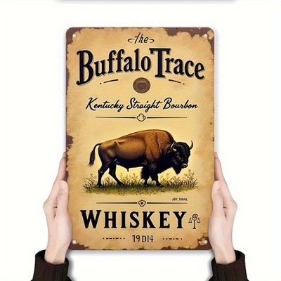 Buffalo Trace Kentucky Bourbon Whiskey Tin Metal Signs Home Décor 8x12