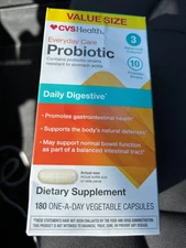 180 Capsule - CVS Health Digestive Probiotic Dietary Supplement - 6 Month Supply