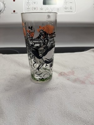 Vintage Bucking Bronco Frosted Highball 12oz Glass