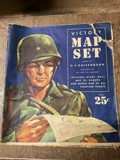 Victory Map Set Published By The Pure Oil Company
