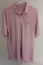 Holderness Bourne Polo Shirt Mens Size XL Performance Striped Golf Stretch