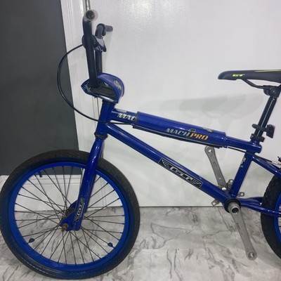 Rare Gt Mach 1 Pro So Cal Double Down Tube in royal Blue BMX BIKE
