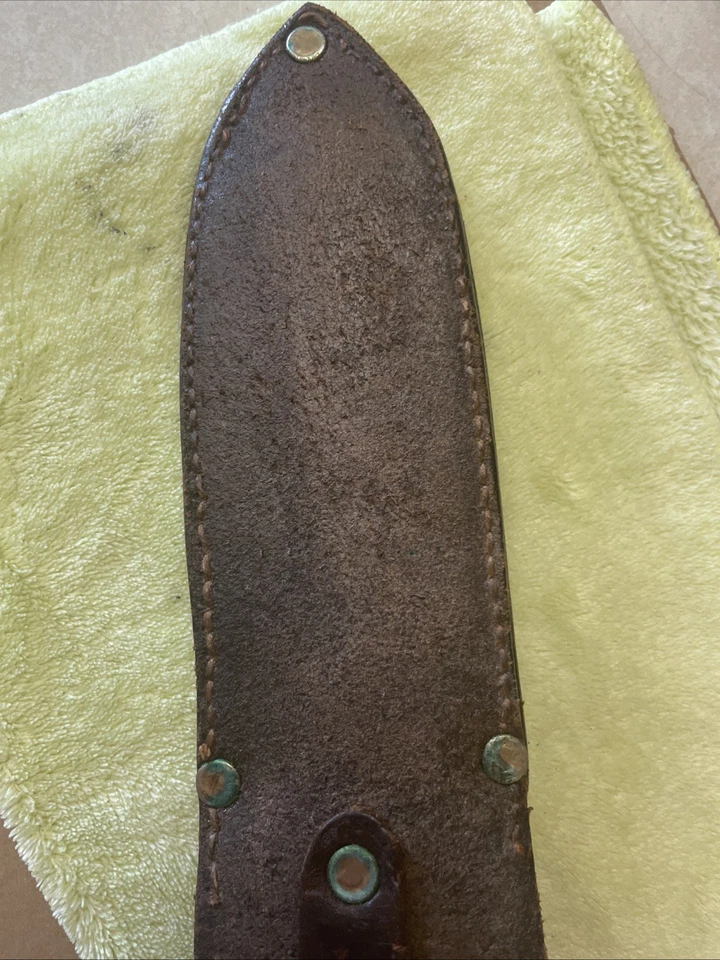 CUCHILLO CAZADOR BLANCO MANGO MADERA PUMA VINTAGE USADO!!!!AFILADO!!!! Años 60???? Foto 4 de 4