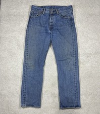 Vintage Levi's 501 XX Jeans Mens Fits 32x30 Medium Wash Button Fly Straight Y2K