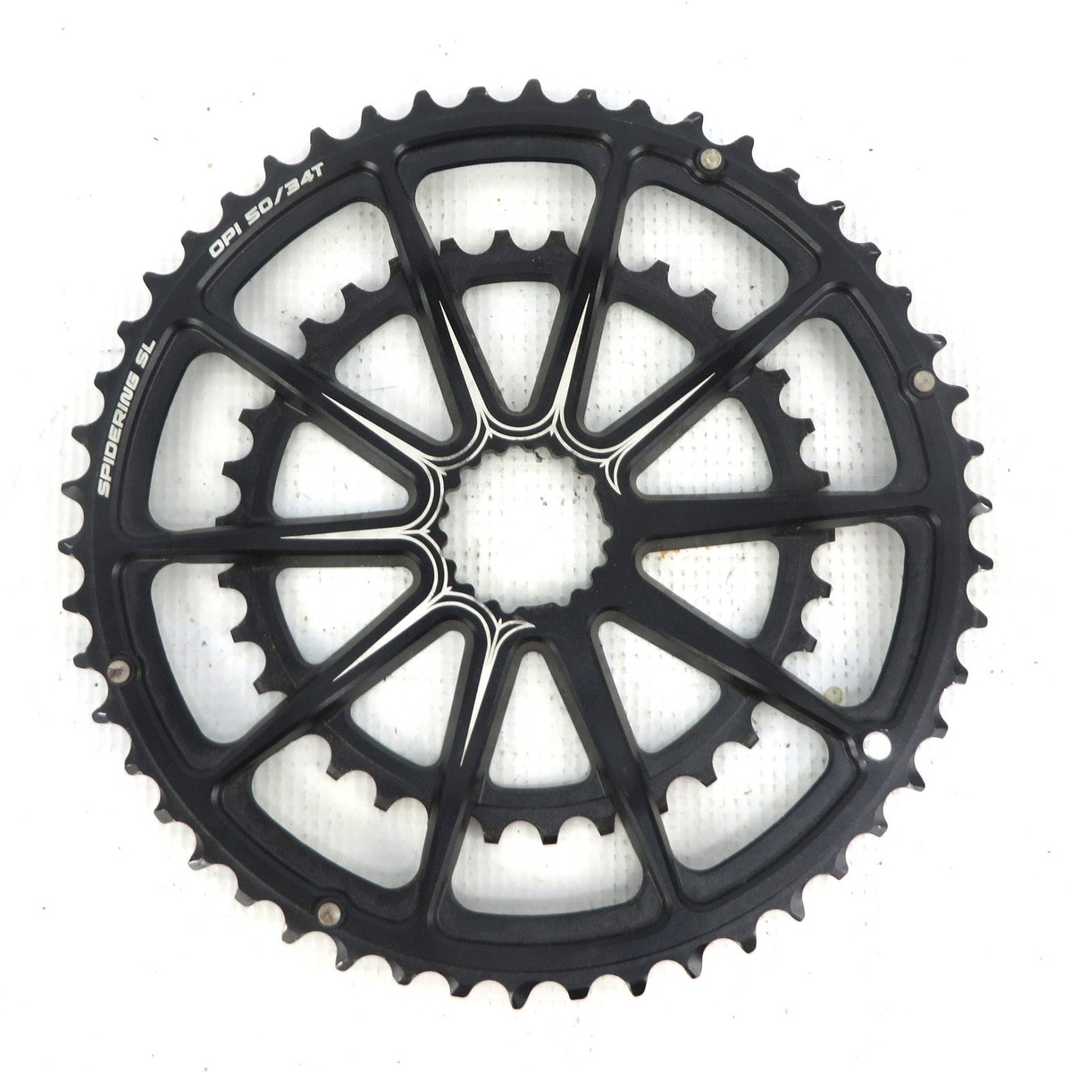 CANNONDALE SPIDERING CHAINRING SET 50/34t Double Black SiSL2 10 Arm