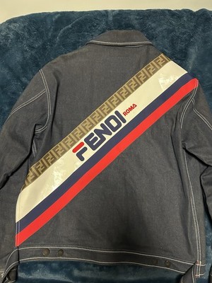 Fendi Roma Denim Jacket Size 56 Mens