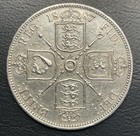 1887 Victoria Jubilee Head Silver Florin Coin 2 Shilling Coin