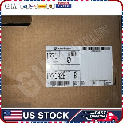 AB 1771-A2B 8-Slot Back Panel Mount Universal Input/Output Chassis US Free Tax