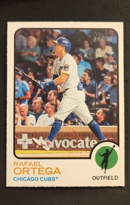 2022 Topps Heritage - Rafael Ortega #180 Chicago Cubs 