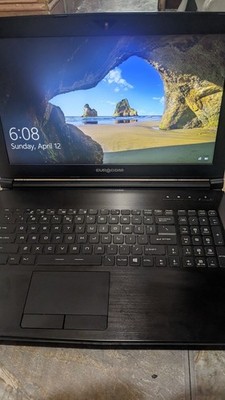 EUROCOM Gaming Laptop i7 7th Gen 24GB RAM 17in HDD Windows Black Charger