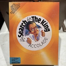 Les Manley Search For The King Amiga Commodore 1991 ACCOLADE RARE COMPLETE
