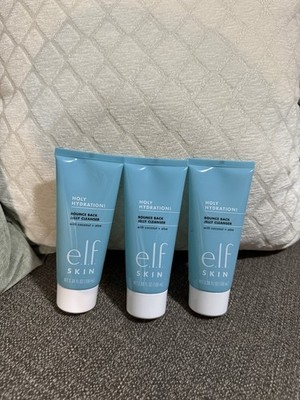 3Pk e.l.f. Holy Hydration! Bounce Back Jelly Cleanser Coconut Aloe 3.8 fl oz New
