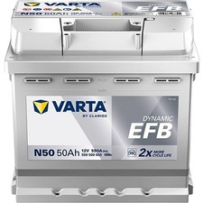 VARTA 550500055K262 Dynamic EFB Batterie de Démarrage 12V 50Ah 550A EN pour VW