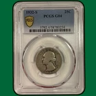 1932-S Washington Quarter Silver Good PCGS G04 Coin #38210